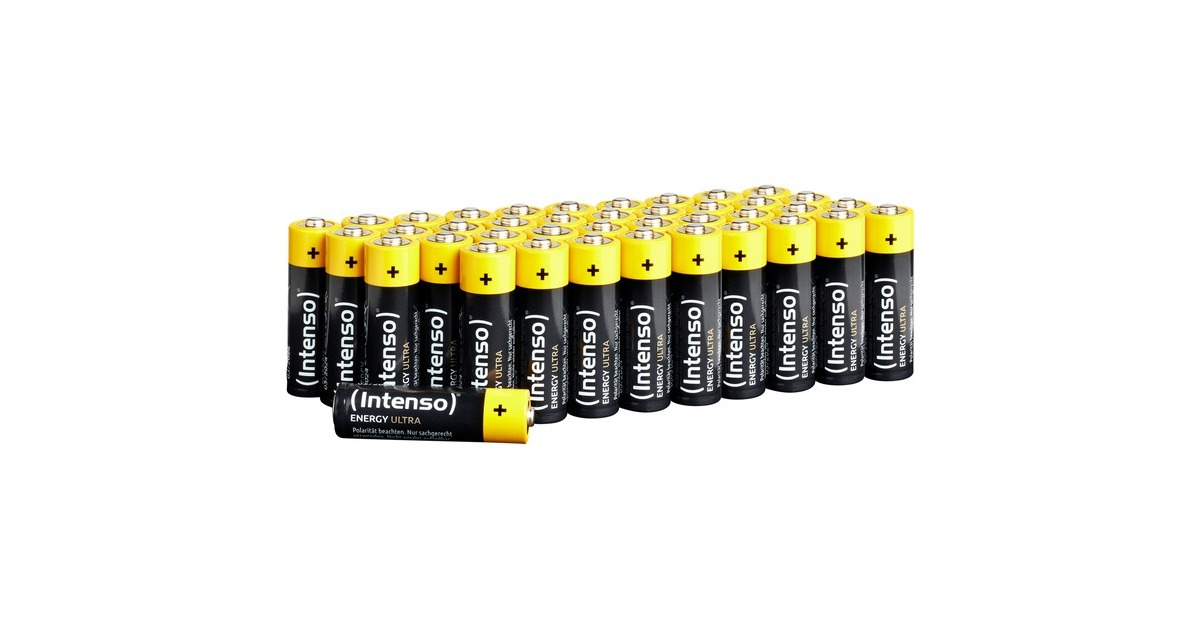 Intenso Energy Ultra AALR06, Batterie(schwarz/gelb, 40er Pack)