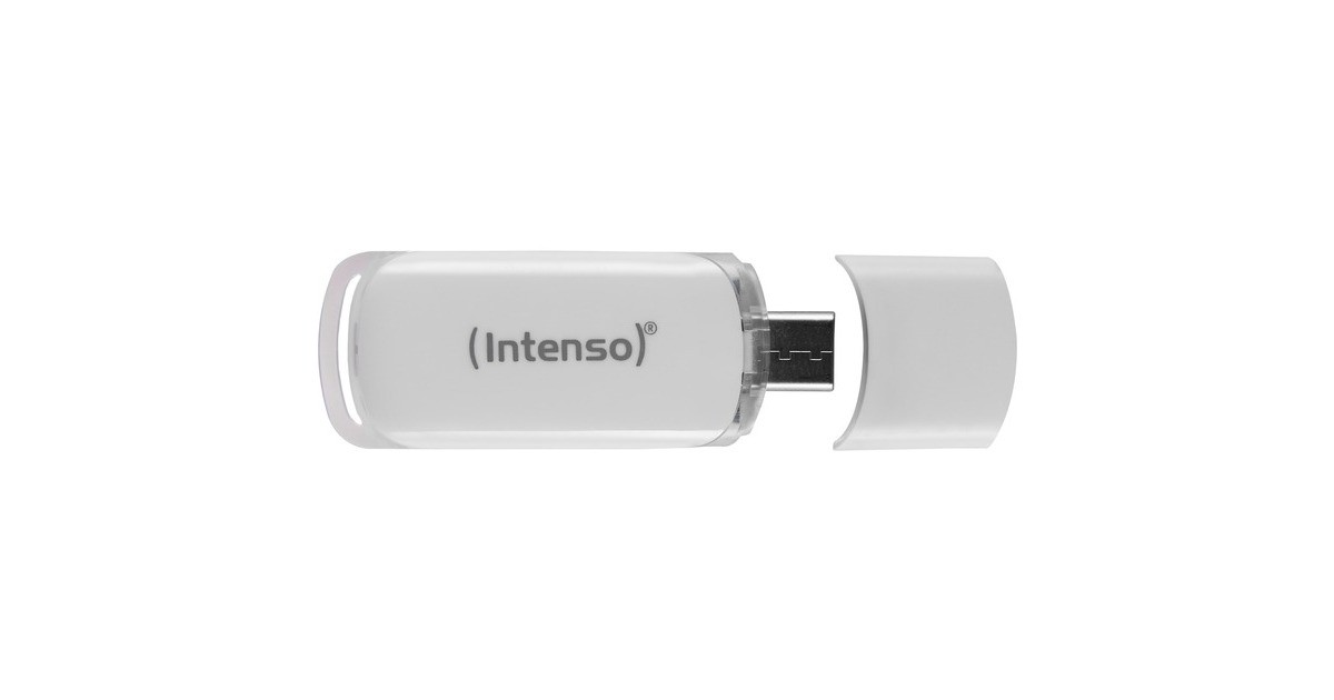 Intenso FLASH LINE 128 GB, USB-Stick(weiß, USB-C 3.2 Gen 1)