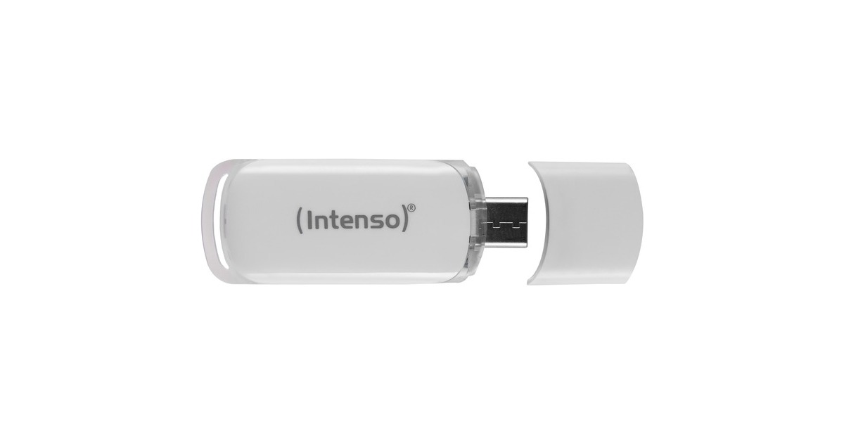 Intenso FLASH LINE 64 GB, USB-Stick(weiß, USB-C 3.2 Gen 1)