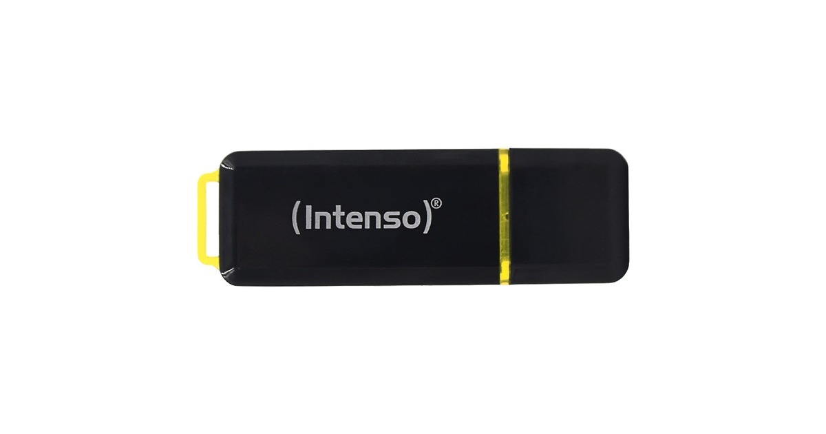 Intenso High Speed Line 128 GB, USB-Stick(schwarz/gelb, USB-A 3.2 Gen 2)