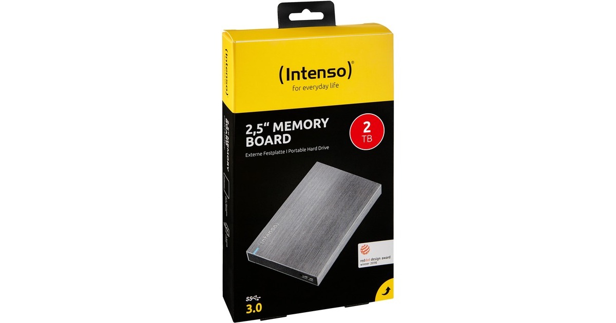 Intenso Memory Board 2 TB, Externe Festplatte(anthrazit, extern, Micro-USB-B 3.2 Gen 1 (5 Gbit/s))