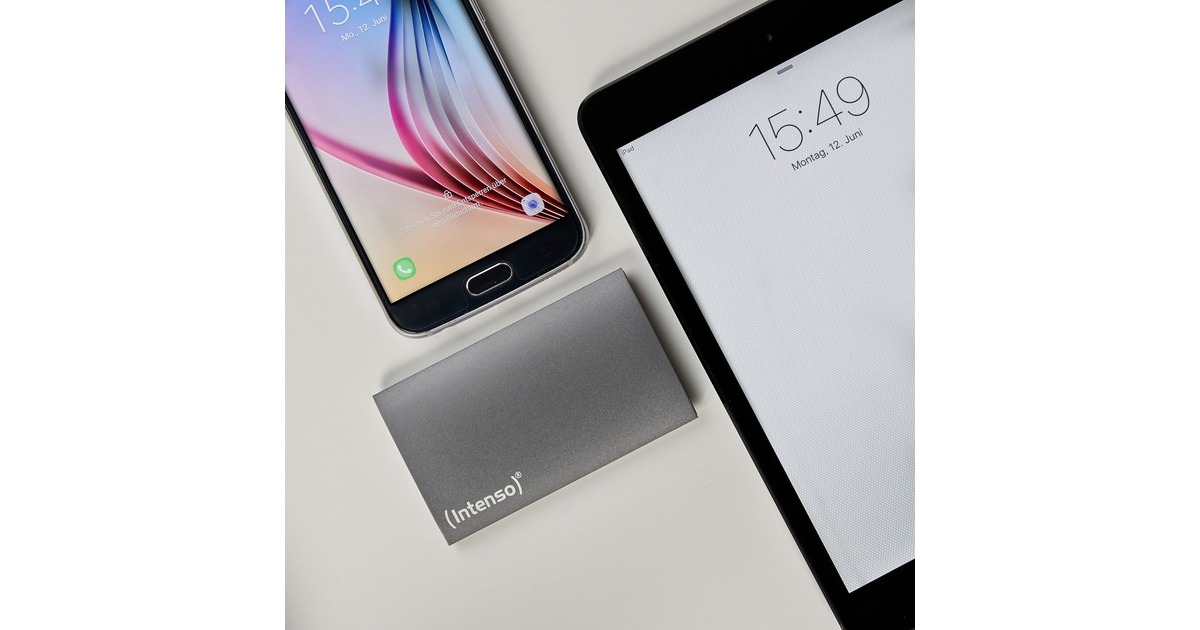 Intenso Portable SSD Premium 512 GB, Externe SSD(anthrazit, USB-A 3.2 Gen 1 (5 Gbit/s), 1,8