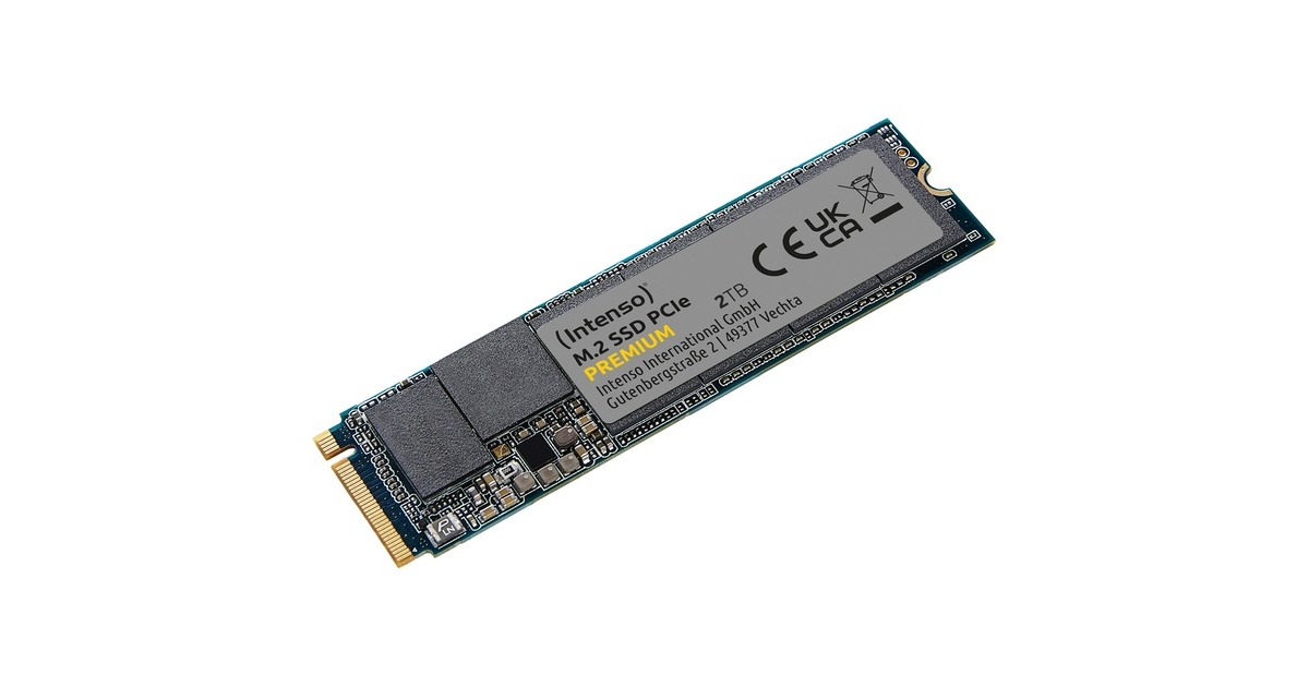 Intenso Premium 2 TB, SSD(PCIe 3.0 x4, NVMe 1.3, M.2 2280)