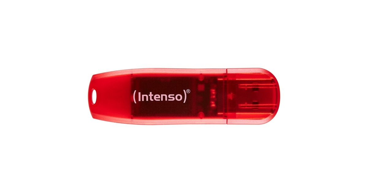 Intenso Rainbow Line 128 GB, USB-Stick(rot, USB 2.0)