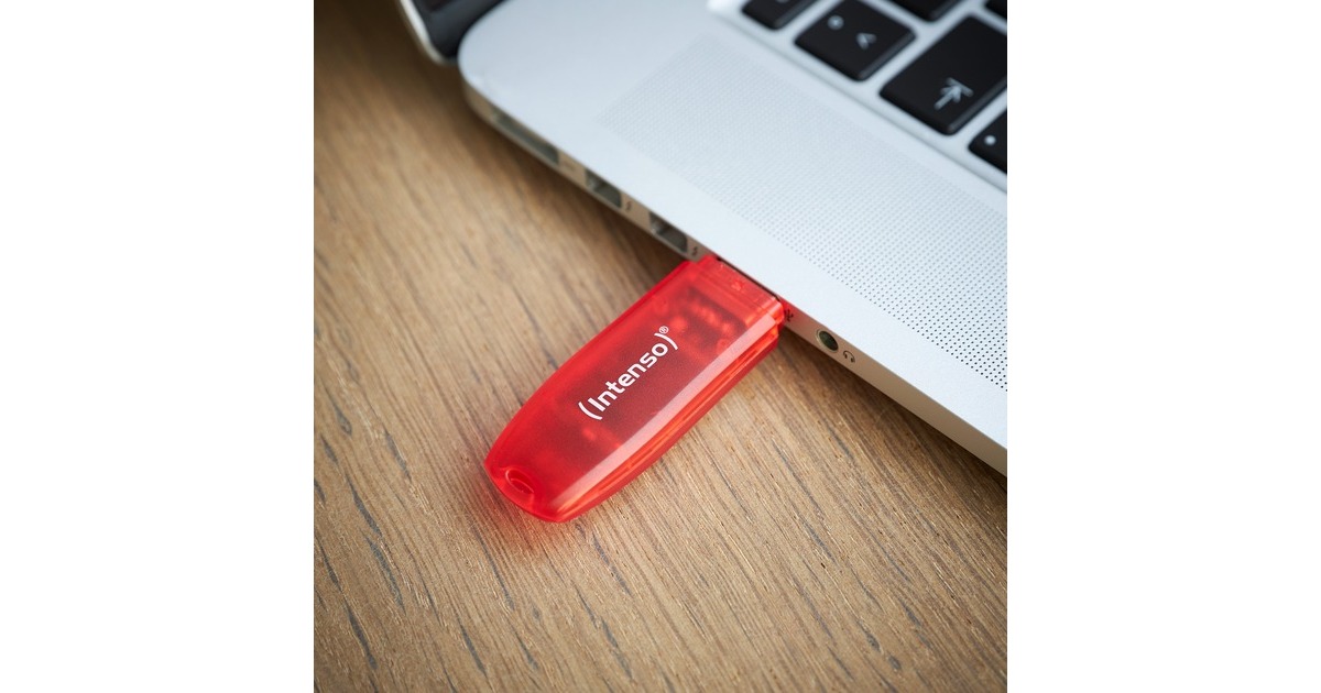 Intenso Rainbow Line 128 GB, USB-Stick(rot, USB 2.0)