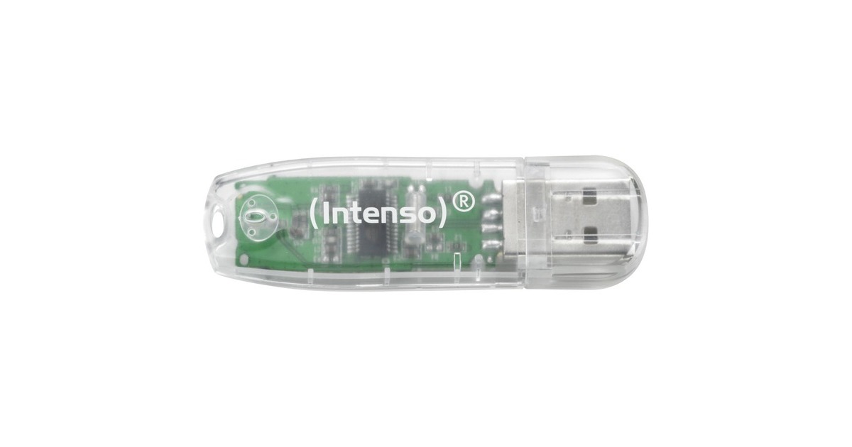 Intenso Rainbow Line 32 GB, USB-Stick(transparent)