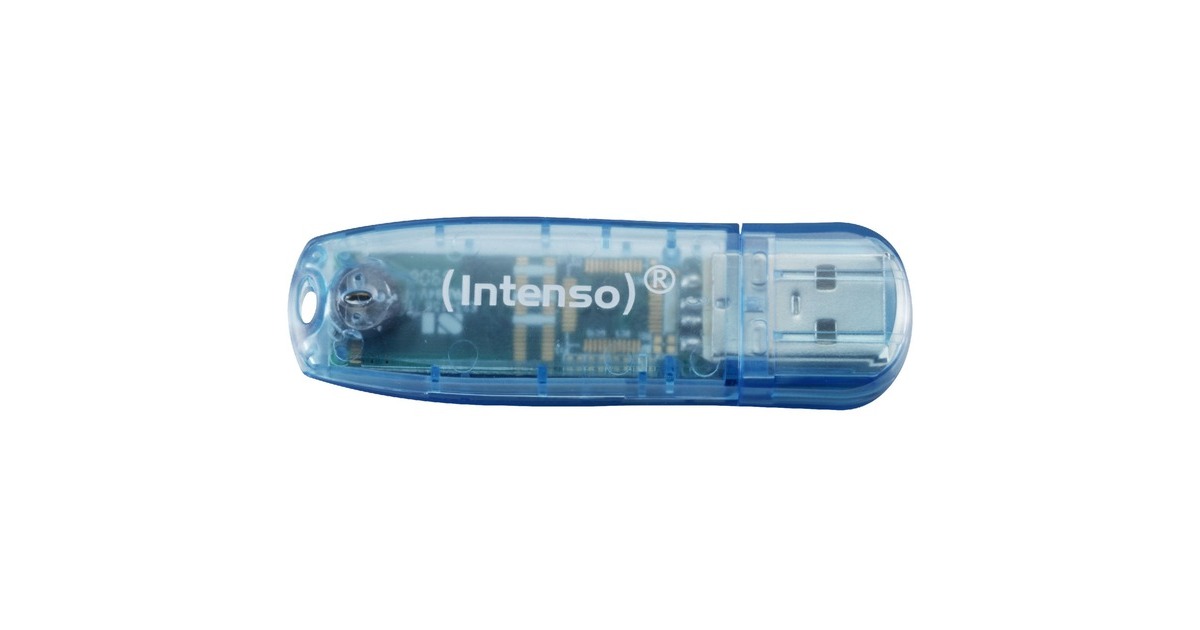Intenso Rainbow Line 4 GB, USB-Stick(blau)
