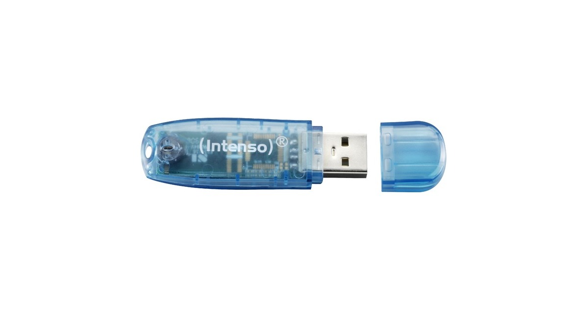 Intenso Rainbow Line 4 GB, USB-Stick(blau)