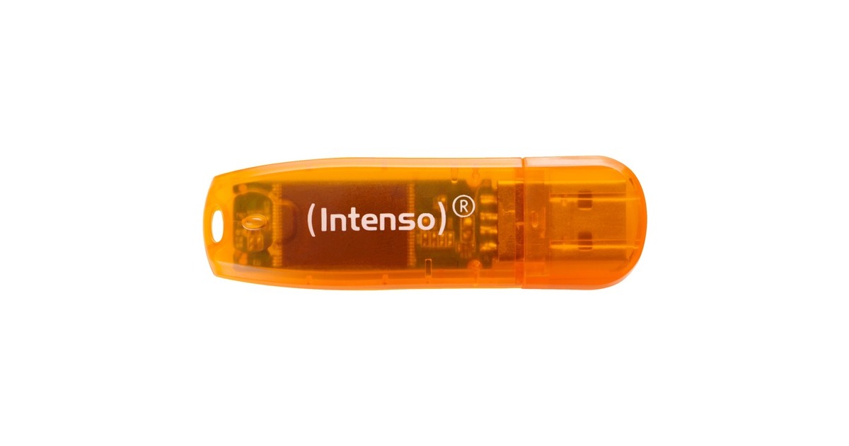 Intenso Rainbow Line 64 GB, USB-Stick(orange, USB 2.0)