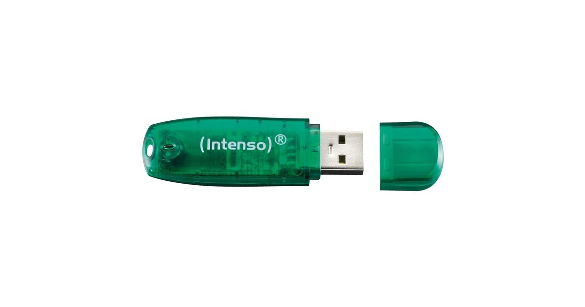 Intenso Rainbow Line 8 GB, USB-Stick(grün)