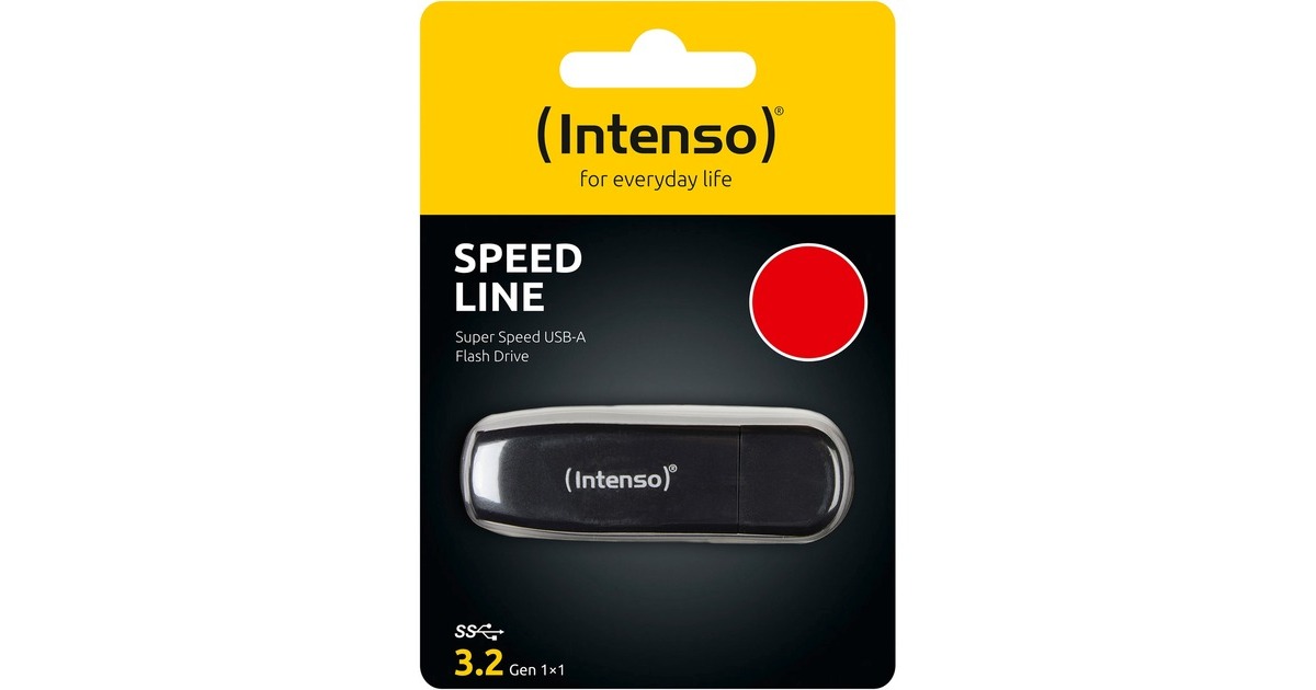 Intenso Speed Line 512 GB, USB-Stick(schwarz, USB-A 3.2 Gen 1)