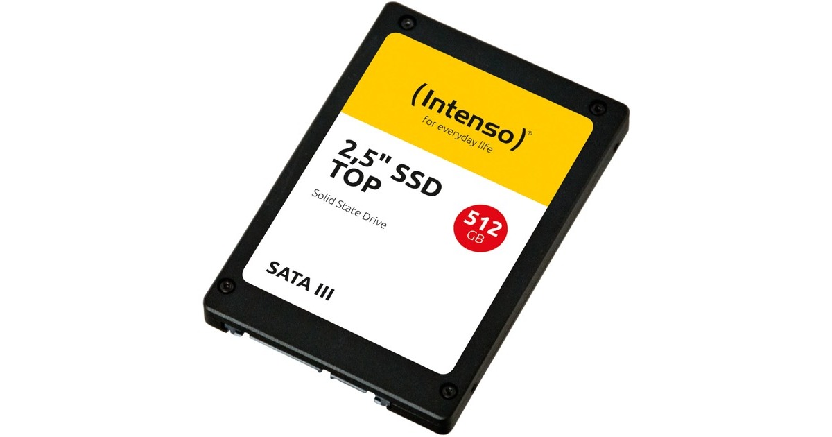 Intenso TOP SSD 512 GB(schwarz, SATA 6 Gb/s, 2,5", Bulk)