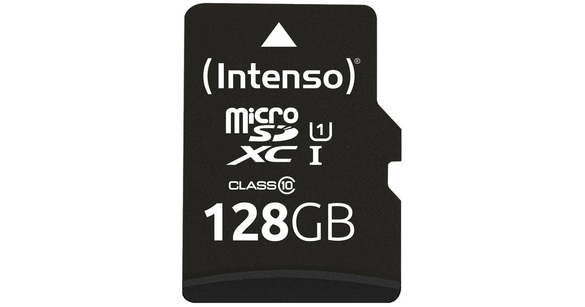 Intenso UHS-I Performance 128 GB microSDXC, Speicherkarte(schwarz, UHS-I U1, Class 10)