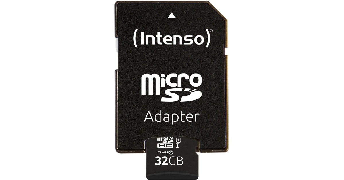 Intenso UHS-I Performance 32 GB microSDXC, Speicherkarte(schwarz, UHS-I U1, Class 10)