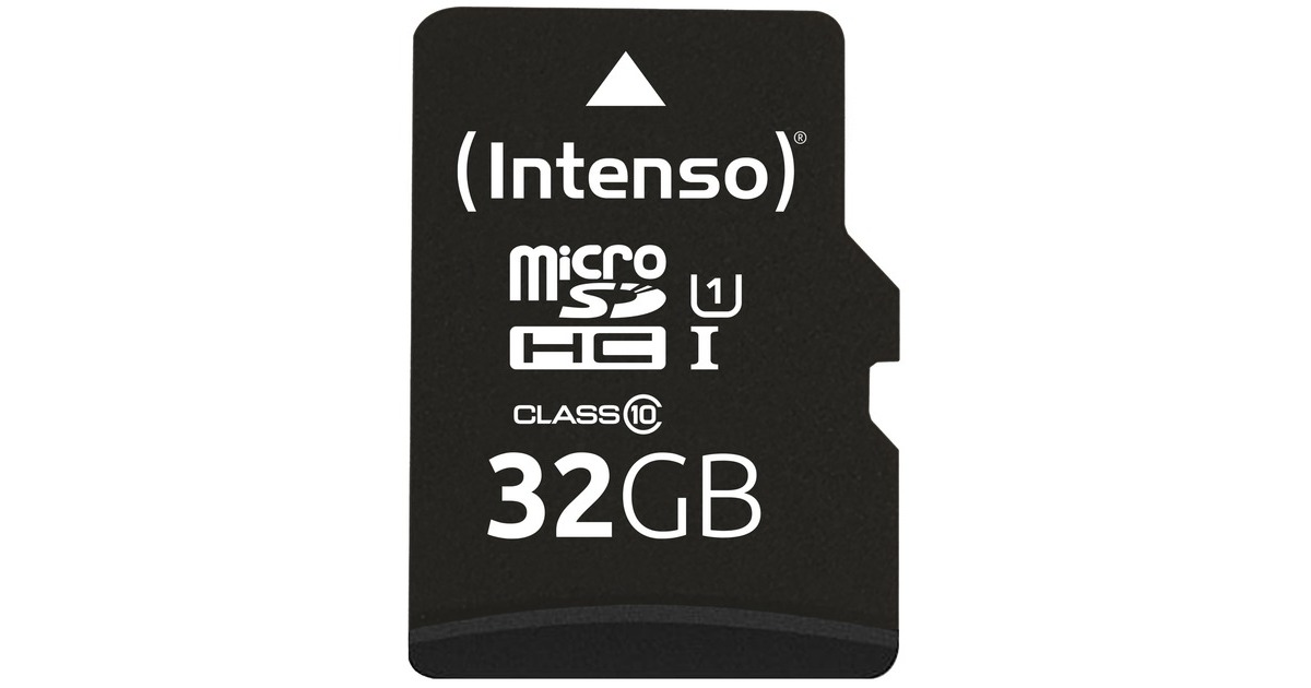 Intenso UHS-I Performance 32 GB microSDXC, Speicherkarte(schwarz, UHS-I U1, Class 10)