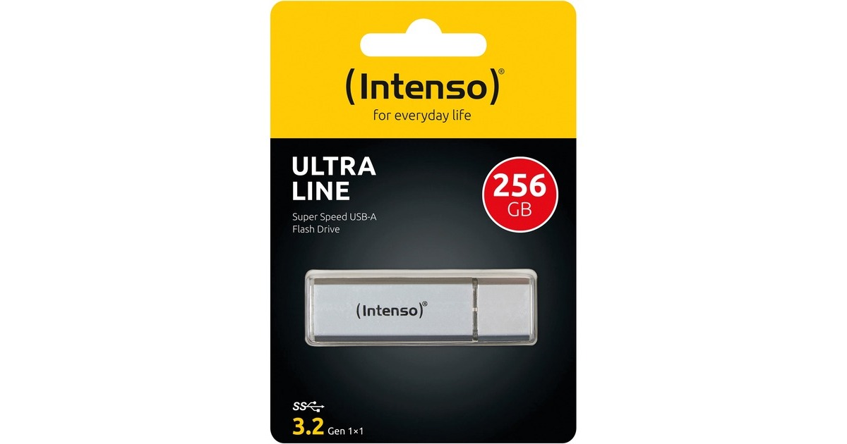 Intenso Ultra Line 256 GB, USB-Stick(silber, USB-A 3.2 Gen 1)