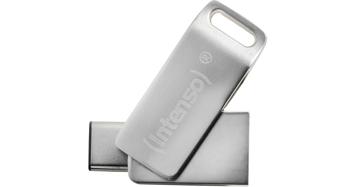 Intenso cMOBILE LINE 128 GB, USB-Stick(silber, USB-A 3.2 Gen 1, USB-C 3.2 Gen 1)