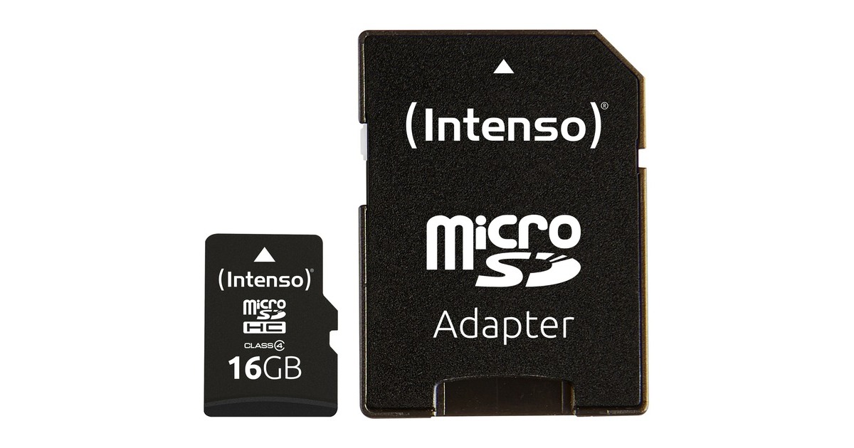 Intenso microSDHC 16 GB, Speicherkarte(Class 4)