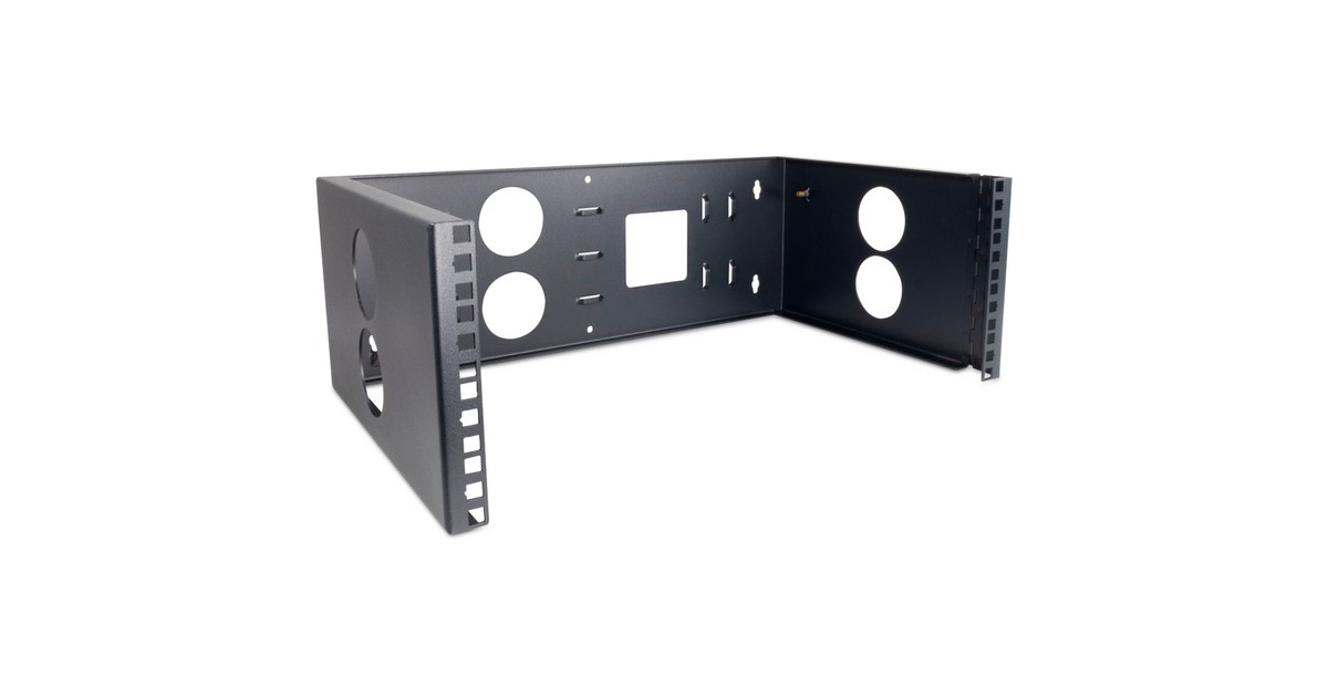 Inter-Tech 19" Wandhalterung(schwarz, 180 mm, 4HE Horizontal)