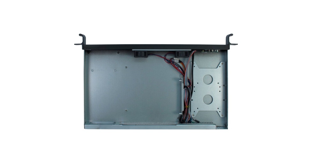Inter-Tech 1U K-126L, Server-Gehäuse(schwarz, 1 Höheneinheit)