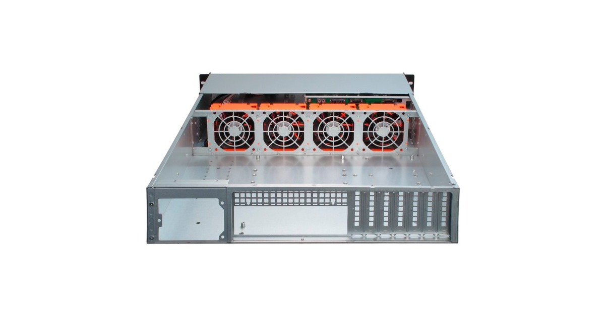 Inter-Tech 2U 2406, Server-Gehäuse(schwarz, 2 Höheneinheiten)