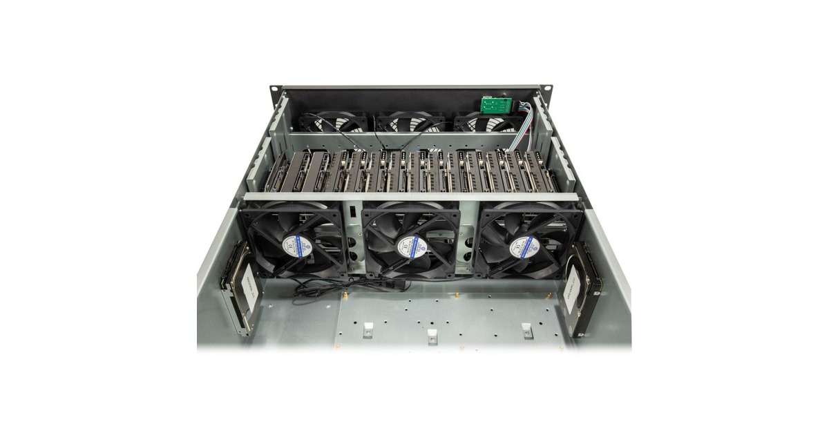 Inter-Tech 4F28 MINING-RACK, Server-Gehäuse(schwarz)