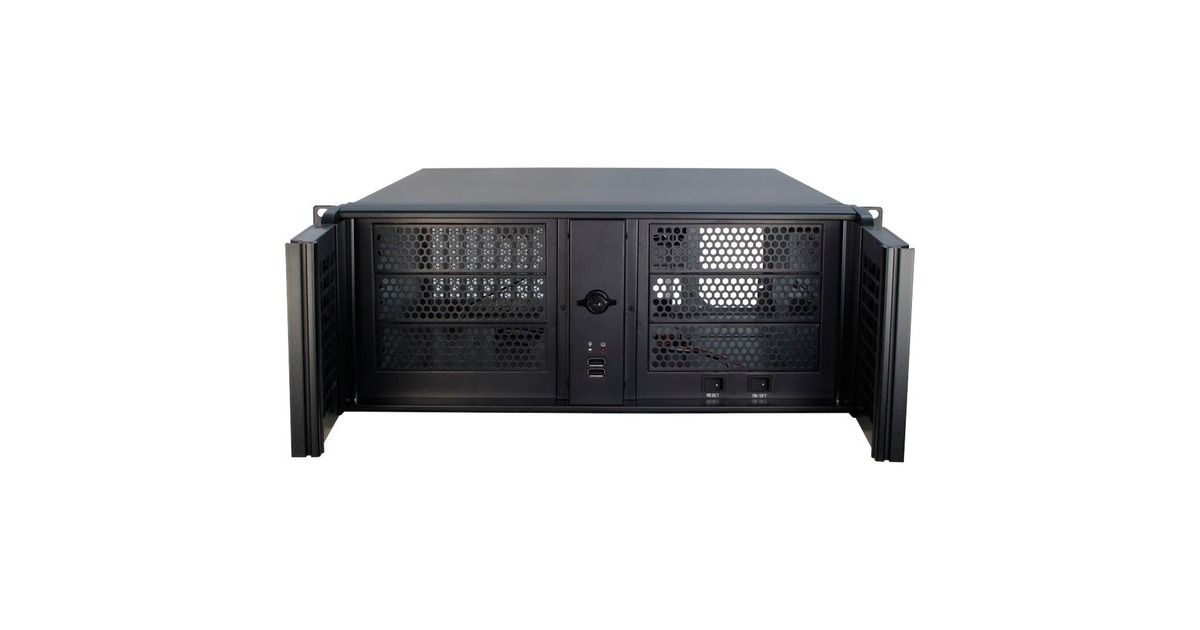 Inter-Tech 4U-4098-S, Server-Gehäuse(schwarz, 4 Höheneinheiten)