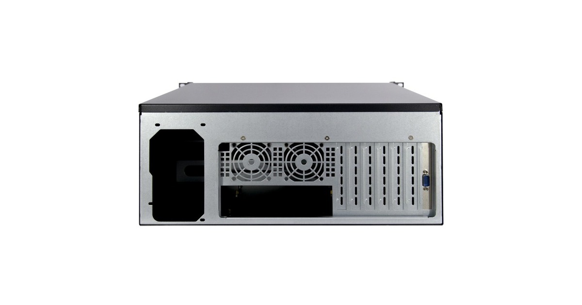 Inter-Tech 4U-4452-TFT, Server-Gehäuse(schwarz, mit TFT Bildschirm und Tastatur/Mousepad Schublade)