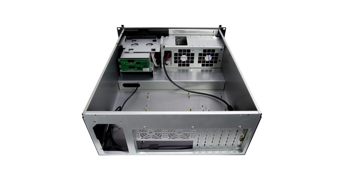 Inter-Tech 4U-4452-TFT, Server-Gehäuse(schwarz, mit TFT Bildschirm und Tastatur/Mousepad Schublade)
