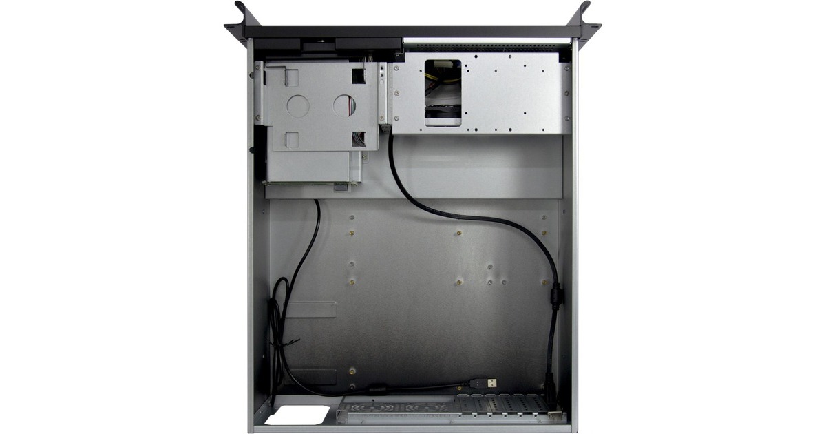 Inter-Tech 4U-4452-TFT, Server-Gehäuse(schwarz, mit TFT Bildschirm und Tastatur/Mousepad Schublade)