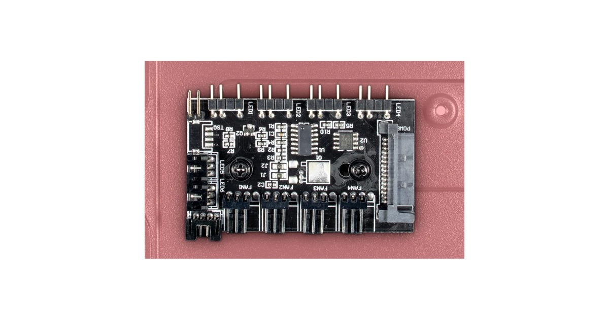 Inter-Tech A-3401 Chevron, Tower-Gehäuse(schwarz, Frontblende und Fensterseitenteil aus Acrylglas)
