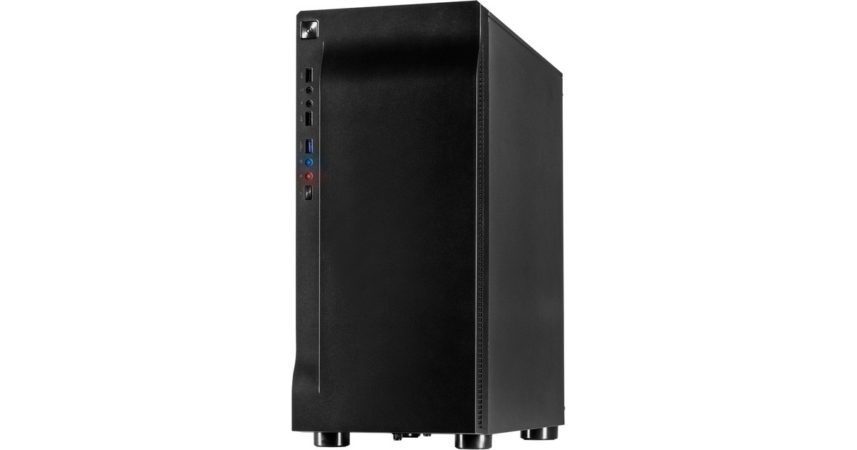 Inter-Tech A-3411 Creek, Tower-Gehäuse(schwarz, Tempered Glass)