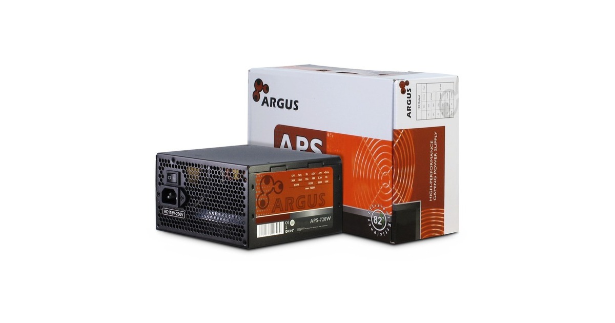 Inter-Tech Argus APS-720 720W, PC-Netzteil(schwarz, 2x PCIe, 720 Watt)