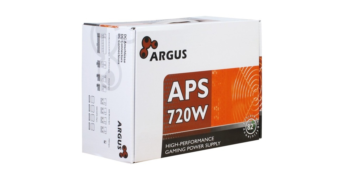 Inter-Tech Argus APS-720 720W, PC-Netzteil(schwarz, 2x PCIe, 720 Watt)