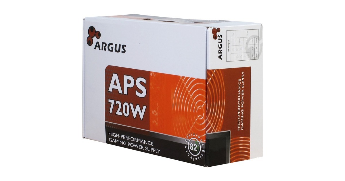 Inter-Tech Argus APS-720 720W, PC-Netzteil(schwarz, 2x PCIe, 720 Watt)