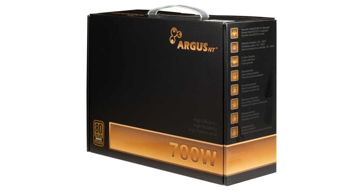 Inter-Tech Argus BPS-700 700W, PC-Netzteil(schwarz, 4x PCIe, 700 Watt)