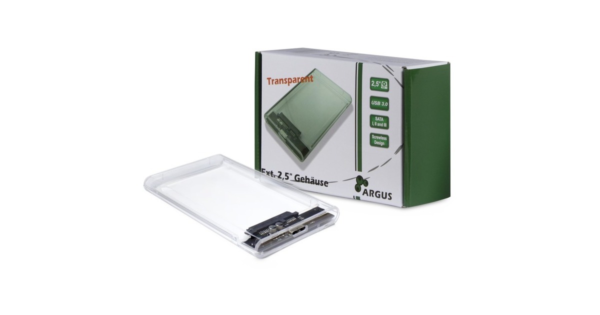 Inter-Tech Argus GD-25000, Laufwerksgehäuse(transparent)