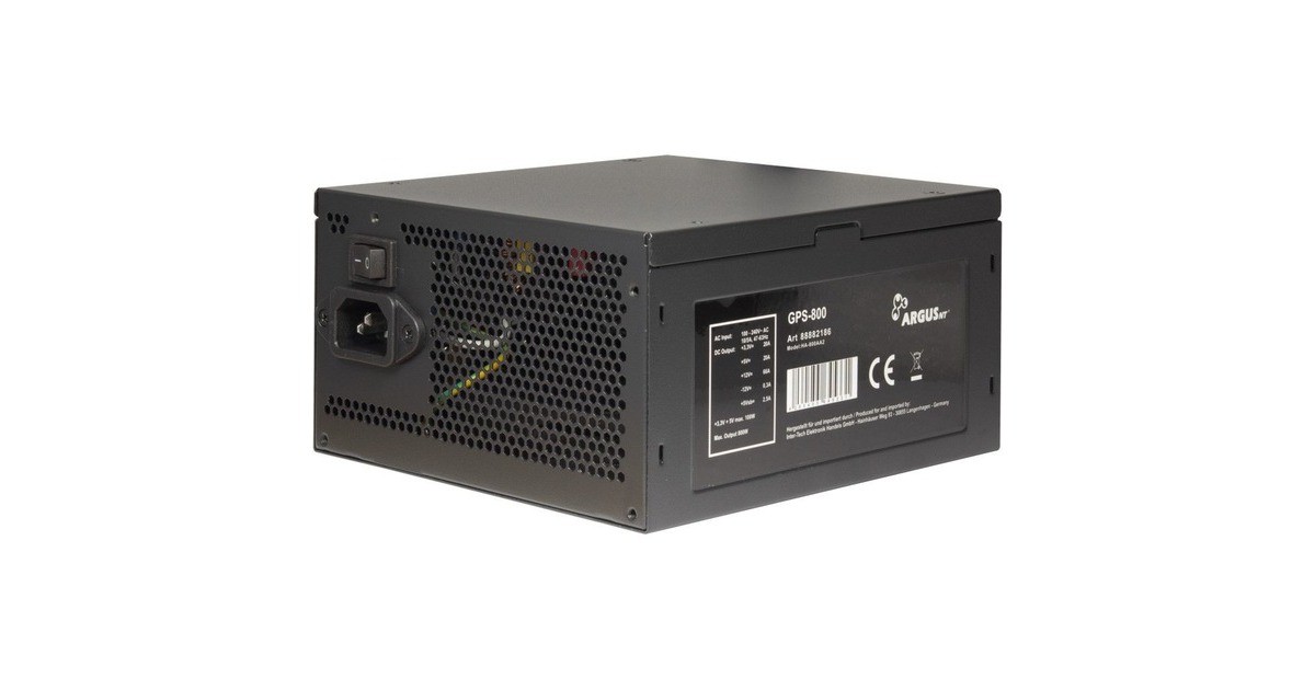Inter-Tech Argus GPS-800 800W, PC-Netzteil(schwarz, 800 Watt)