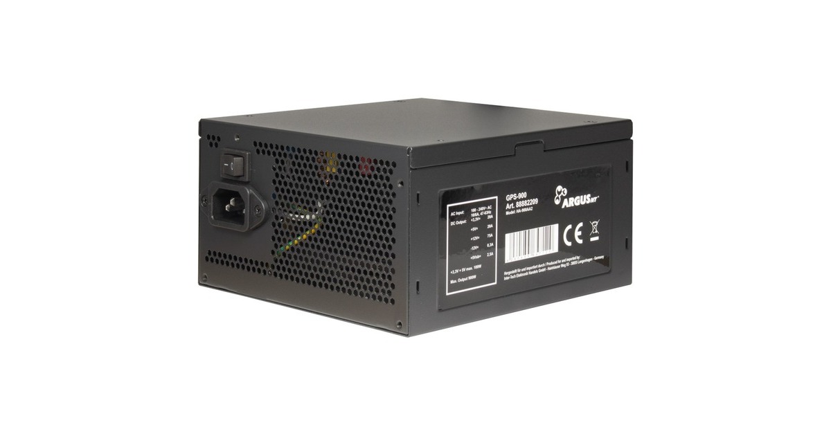 Inter-Tech Argus GPS-900 900W, PC-Netzteil(schwarz, 4x PCIe, 900 Watt)