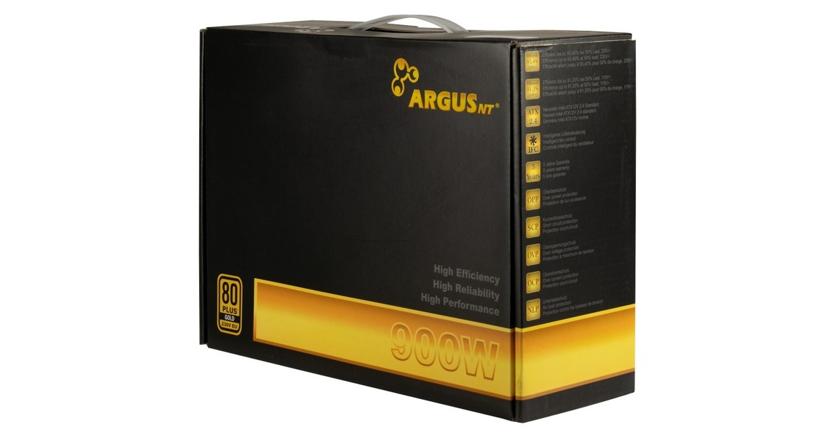 Inter-Tech Argus GPS-900 900W, PC-Netzteil(schwarz, 4x PCIe, 900 Watt)