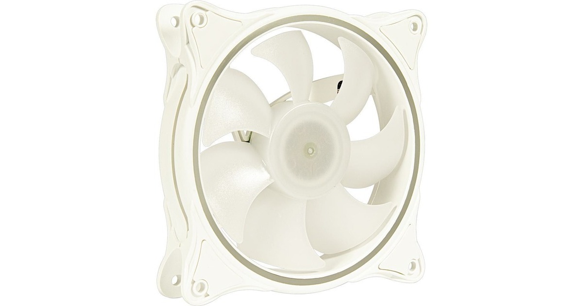 Inter-Tech Argus L-12025W 120x120x25, Gehäuselüfter(weiß/transparent)