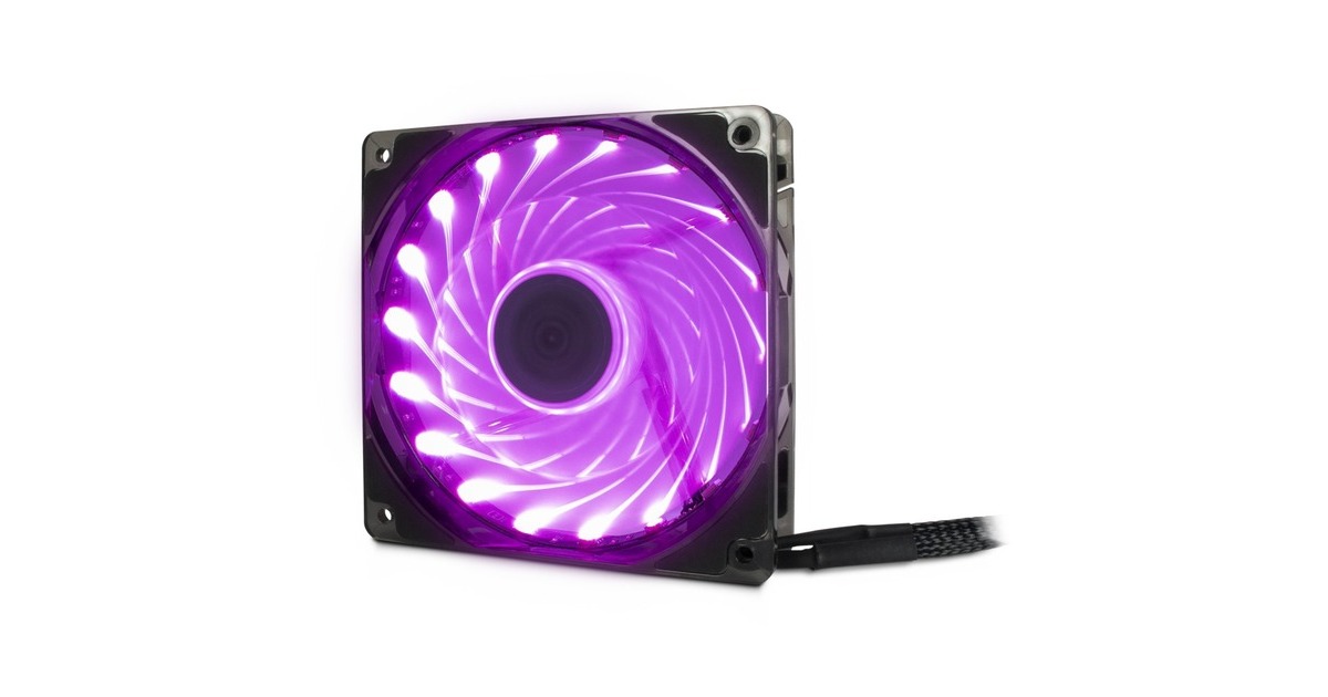 Inter-Tech Argus L-12025 Aura RGB, Gehäuselüfter(schwarz/transparent)