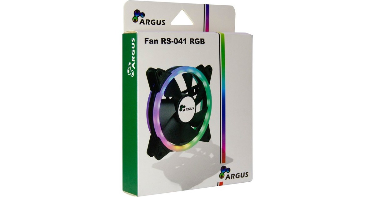 Inter-Tech Argus RS-041 RGB 120x120x25, Gehäuselüfter(schwarz)