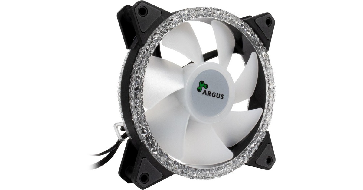 Inter-Tech Argus RS-071 RGB 120x120x25, Gehäuselüfter(schwarz)