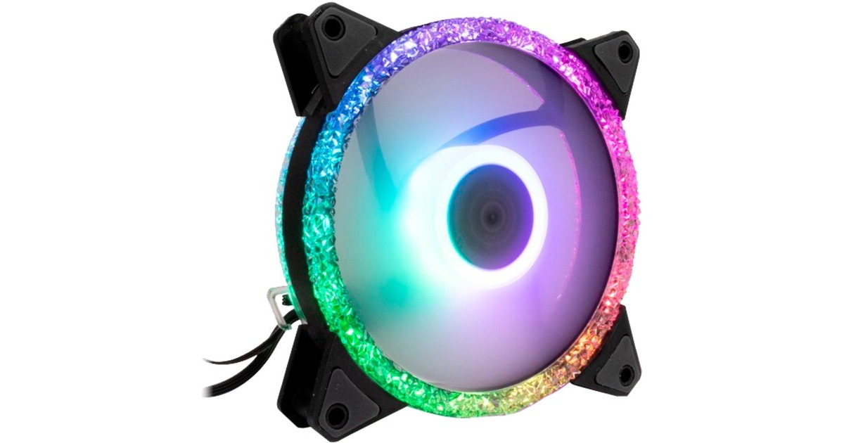 Inter-Tech Argus RS-07 RGB Set120x120x25, Gehäuselüfter(schwarz, 3er Set inkl. Fernbedienung)