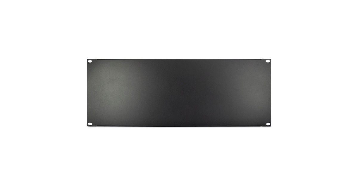 Inter-Tech Blindplatte 4HE geschraubt, Blende(schwarz)