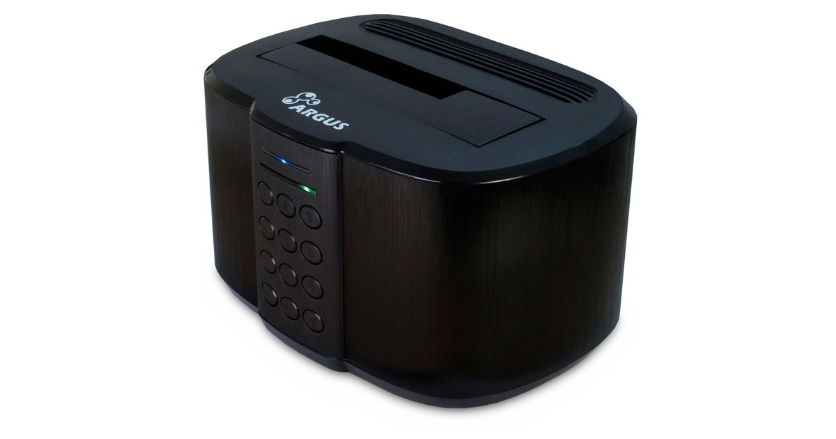 Inter-Tech GD-PDLK02, Dockingstation(schwarz, AES-Verschlüsselung, USB)