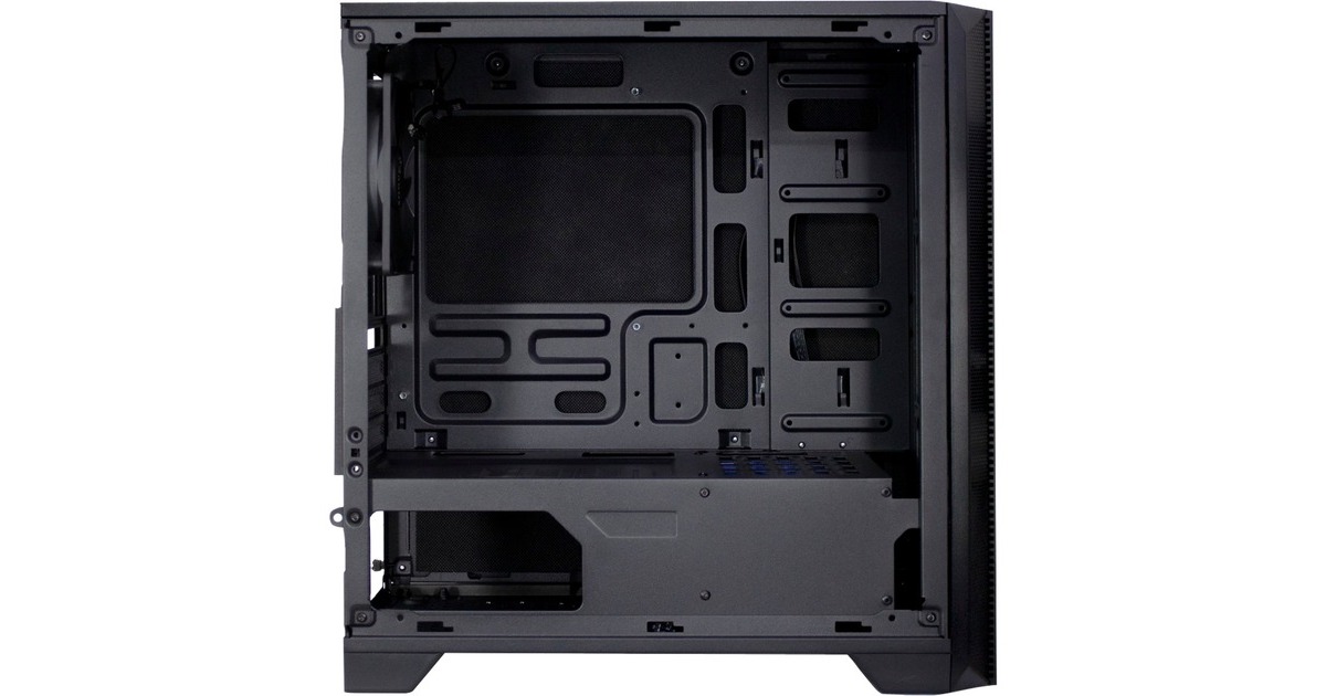 Inter-Tech H-606, Tower-Gehäuse(schwarz, gedämmt)