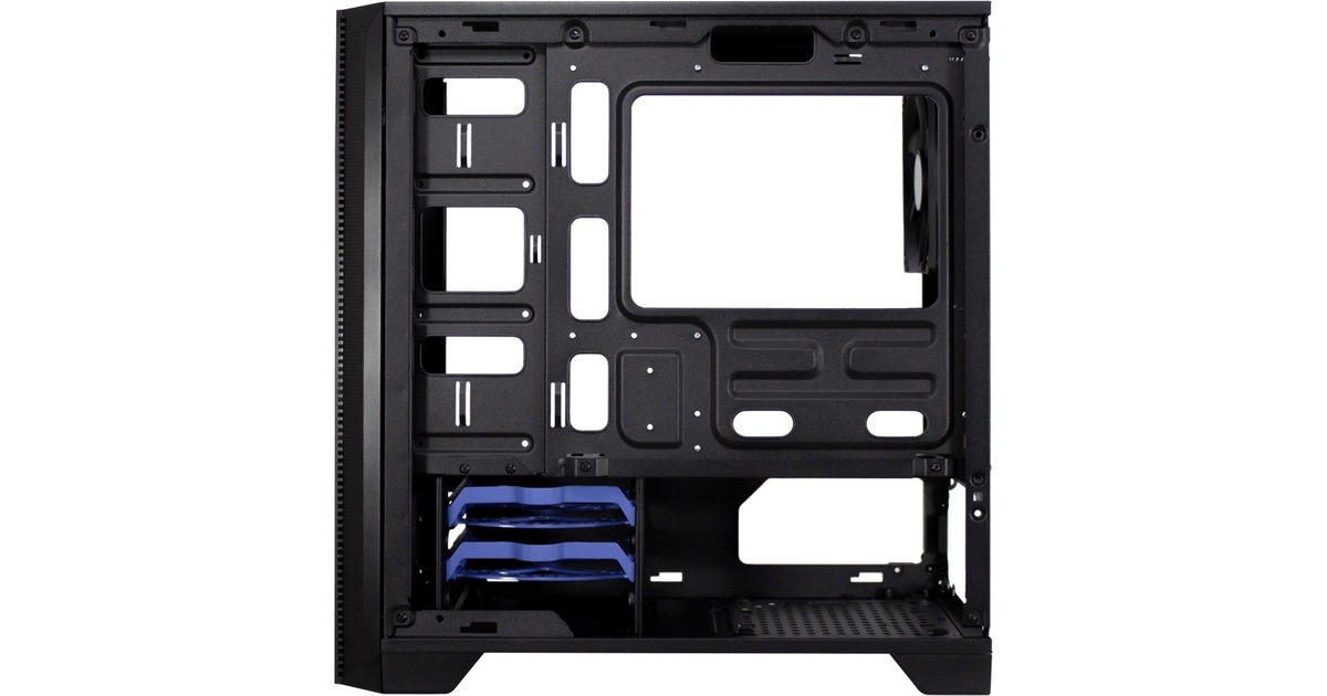 Inter-Tech H-606, Tower-Gehäuse(schwarz, gedämmt)