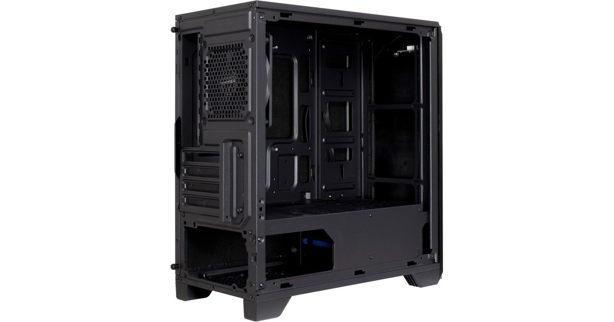 Inter-Tech H-606, Tower-Gehäuse(schwarz, gedämmt)